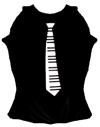 Piano Key Tie Shirt