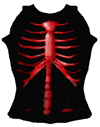 Red Skeleton Chest Shirt